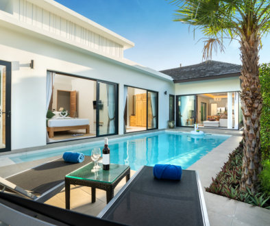 luxury Swimming pool in luxury pool villa